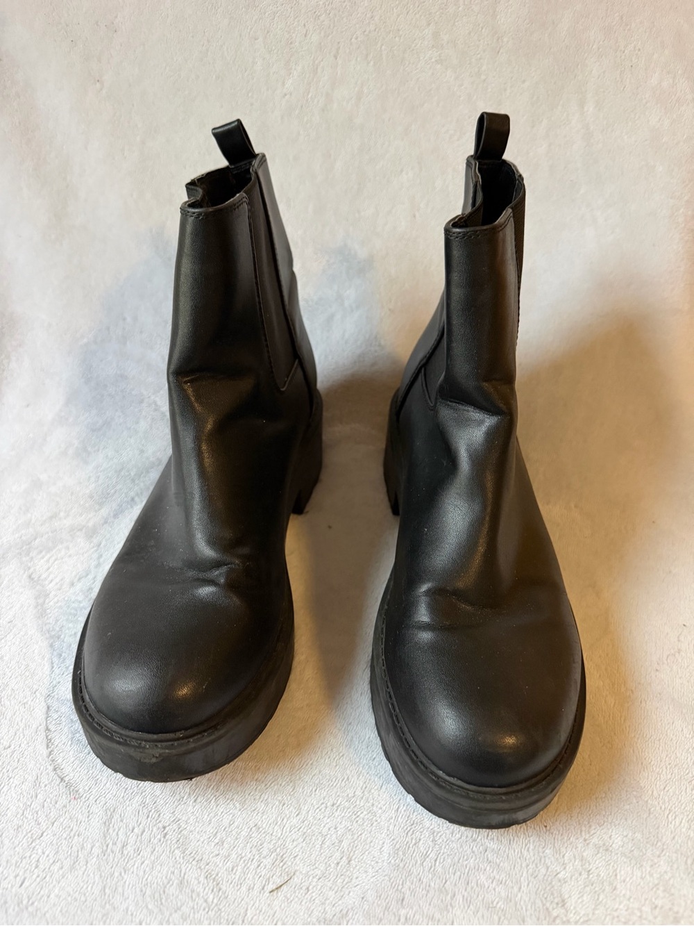 Kids Black Chelsea Boots - Classic Slip-On Style